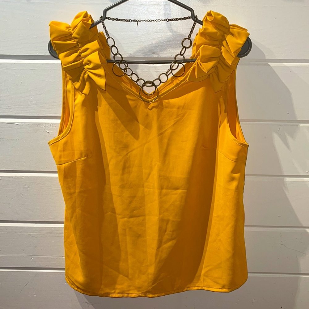 Puff shoulder blouse